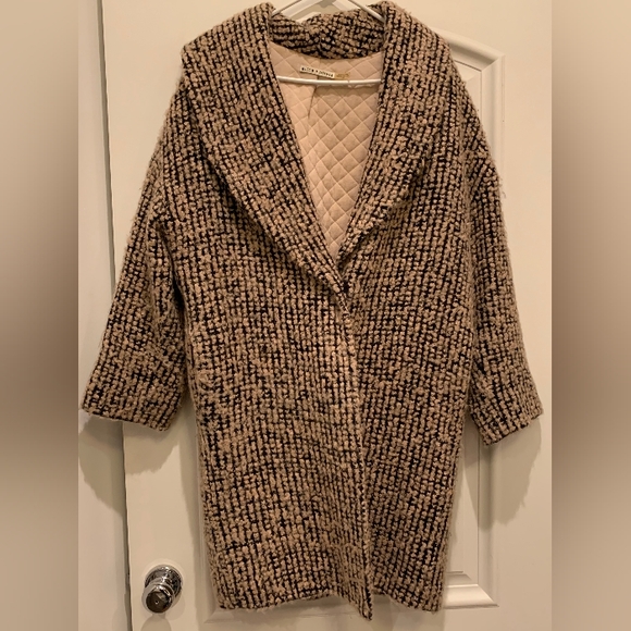 Alice + Olivia Ralter Oversized Singe-Button Coat - Dust Pink - Picture 4 of 5